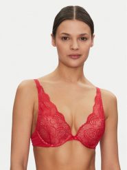 Wonderbra Biustonosz push-up WB000BHP Czerwony. Czerwone biustonosze Wonderbra, bez wzorów, z syntetyku. Za 149.99 zł.