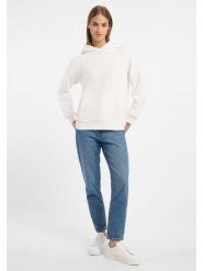 ELBSAND Bluza "Finele" w kolorze białym rozmiar: S. Białe bluzy ELBSAND, s, bez wzorów, z bawełny, z kapturem. Za 130.99 zł.