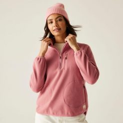 Polar damski z suwakiem 1/2 Frankie. Czerwone bluzy z polaru Regatta, bez wzorów, z polaru, trekkingowe. W wyprzedaży za 139.99 zł.