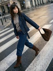 Sweter z golfem - brązowy. Brązowe swetry Sinsay, l, bez wzorów, bez ramiączek. Za 39.99 zł.