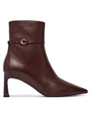 Coccinelle Botki C-Look E4 VTK 11 01 01 Bordowy. Czerwone botki Coccinelle, bez wzorów, ze skóry, bez obcasa, na słupku, bez zapięcia. Za 1,299.00 zł.