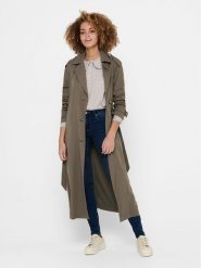 ONLY Trencz 15217799 Brązowy Relaxed Fit. Brązowe płaszcze ONLY, xl, bez wzorów, z syntetyku, bez kaptura. Za 219.99 zł.
