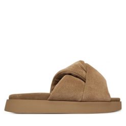 Klapki Inuikii. Brązowe klapki Inuikii, bez wzorów, bez obcasa, bez zapięcia. Za 899.99 zł.