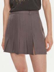 Noisy May Spódnica mini Lina 27032340 Szary Regular Fit. Szare spódnice Noisy May, xs, bez wzorów, z syntetyku, mini. Za 89.99 zł.