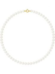 Pearline Naszyjnik perłowy w kolorze białym - dł. 42 cm rozmiar: onesize. Białe naszyjniki Pearline, z materiału, z perłą, złote. Za 782.99 zł.