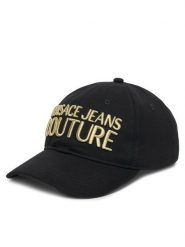 Versace Jeans Couture Czapka z daszkiem 78VAZK32 Czarny. Czarne czapki z daszkiem Versace Jeans Couture, bez wzorów, z bawełny. Za 219.99 zł.