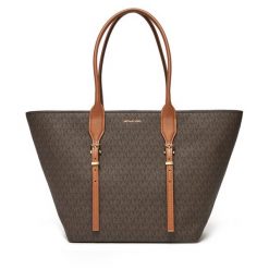 Torebka MICHAEL Michael Kors. Brązowe shopper bag MICHAEL Michael Kors, bez wzorów, bez dodatków. Za 829.99 zł.