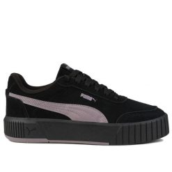 Buty damskie sportowe do chodzenia Puma CARINA MIA SD. Czarne buty treningowe Puma, bez wzorów, bez zapięcia, trekkingowe. W wyprzedaży za 239.00 zł.