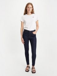 Levi's Dżinsy - Skinny fit - w kolorze granatowym rozmiar: W30/L30. Niebieskie jeansy Levi's, l, z aplikacjami, klasyczne, z podwyższonym stanem. Za 205.93 zł.