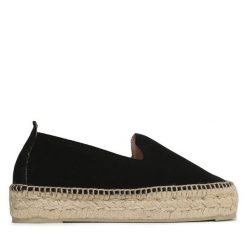 Espadryle Manebi. Czarne espadryle Manebi, bez wzorów, bez obcasa. Za 329.99 zł.