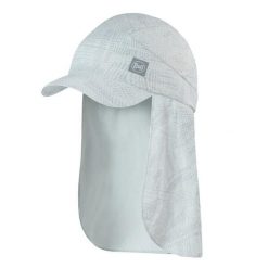 Czapka z nakarcznikiem sahara cap ochrona UVP50. Szare czapki z daszkiem Buff, na lato, bez wzorów, z materiału. Za 207.99 zł.
