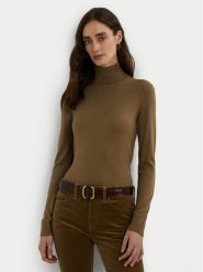 LAUREN RALPH LAUREN Golf 200940470005 Brązowy Slim Fit. Brązowe swetry Lauren Ralph Lauren, xs, bez wzorów, bez ramiączek. Za 399.99 zł.