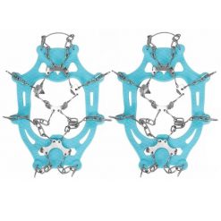 Raczki na buty turystyczne stalowe antypoślizgowe nakładki rozmiar 36-40 turkus. Niebieskie buty trekkingowe Springos, bez wzorów, bez zapięcia, trekkingowe. Za 24.99 zł.