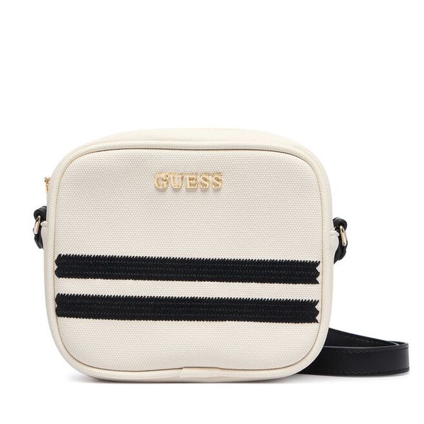 Torebka Guess. Białe listonoszki Guess, z aplikacjami, bez dodatków. Za 264.99 zł.