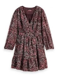 Scotch & Soda Sukienka w kolorze bordowo-białym rozmiar: 38. Czerwone sukienki Scotch & Soda, bez wzorów, bez kołnierzyka, bez ramiączek, mini. Za 179.22 zł.