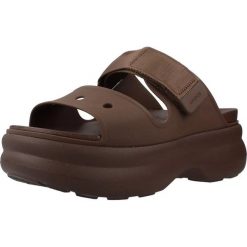 Sandały CROCS 212861C Brązowy. Brązowe sandały Crocs, bez wzorów, z syntetyku, bez obcasa, bez zapięcia. Za 354.99 zł.
