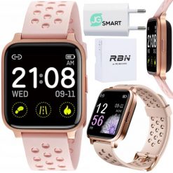 SMARTWATCH DAMSKI KALORIE TĘTNO SEN POGODA SMS FB RÓŻOWY. Czerwone smartbandy Rubicon. W wyprzedaży za 146.51 zł.