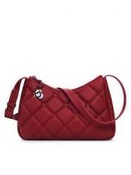 Desigual Torebka 25SAXPCE Czerwony. Czerwone listonoszki Desigual, bez wzorów, ze skóry, bez dodatków. Za 249.99 zł.