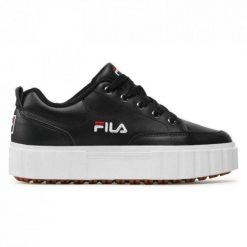 Buty Fila Sandblast L W FFW0060.80010 czarne. Czarne buty treningowe bez wzorów, bez zapięcia. Za 416.03 zł.