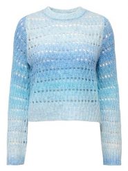 ONLY Sweter w kolorze błękitnym rozmiar: L. Niebieskie swetry ONLY, l, bez wzorów, ze splotem, bez ramiączek. Za 61.60 zł.