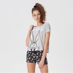 Piżama Looney tunes - Jasny szar. Piżamy marki Sinsay. Za 49.99 zł.