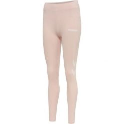 Damskie wysokie legginsy Hummel Legacy. Czerwone legginsy Hummel, bez wzorów, sportowe. Za 153.00 zł.