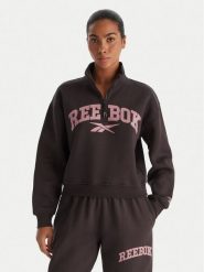 Reebok Bluza Tatty RK25167CCW Czarny Regular Fit. Czarne bluzy Reebok, xs, bez wzorów, z syntetyku, bez ramiączek, bez kaptura. Za 219.99 zł.
