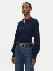 Pinko Sweter Costina 104016 A15S Granatowy Regular Fit. Niebieskie swetry Pinko, l, bez wzorów, z syntetyku, bez ramiączek. Za 609.99 zł.