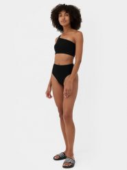 4F Dół od bikini z materiałów z recyklingu damski XS. Czerwone bikini 4f, bez wzorów, z materiału. W wyprzedaży za 9.99 zł.