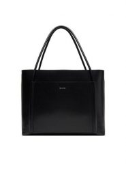 Calvin Klein Torebka Ck Linn Large Shopper K60K613109 Czarny. Czarne shopper bag Calvin Klein, bez wzorów, ze skóry, bez dodatków. Za 409.99 zł.