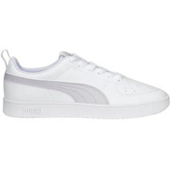 Buty damskie Puma Rickie. Białe buty treningowe Puma, bez wzorów, z gumy, bez zapięcia, trekkingowe. Za 202.99 zł.