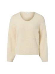 Opus Sweter damski z dzianiny z moherem i alpaką - Plari Kobiety biały jednolity, 38. Białe swetry Opus, bez wzorów, z dzianiny, bez ramiączek. Za 449.95 zł.