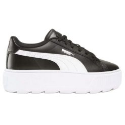 Buty sportowe Puma Karmen 387374 02 czarne. Czarne buty treningowe bez wzorów, z materiału, bez zapięcia. Za 362.81 zł.