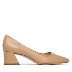 Czółenka HÖGL. Brązowe czółenka Högl, bez wzorów, bez obcasa, bez zapięcia. Za 739.99 zł.