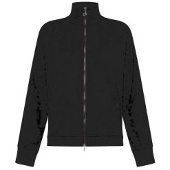 Bluza Deha Bluza Z Pełnym Zamkiem I Logo Damskie. Czarne bluzy Deha, m, bez wzorów, z bawełny, bez kaptura. Za 484.99 zł.