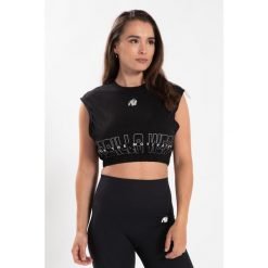 Albion Duże rozmiary Crop Top - Czarny. Czarne topy GORILLA WEAR, s, bez wzorów, bez kołnierzyka, bez ramiączek. Za 191.00 zł.