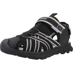 Sandały GEOX J SANDAL AIRADYUM BO Czarny. Czarne sandały Geox, bez wzorów, z syntetyku, sportowe, bez obcasa, bez zapięcia. Za 231.99 zł.