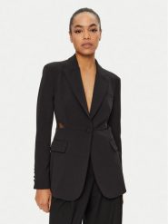 PINKO Marynarka Ninfeo 102849 A1JU Czarny Regular Fit. Czarne marynarki i żakiety Pinko, bez wzorów, z syntetyku, bez ramiączek. Za 899.99 zł.