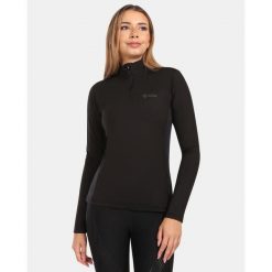 Damska koszulka termoaktywna z długim rękawem Kilpi WILLIE-W. Czarne bielizna termoaktywna damska Kilpi, bez wzorów, bez ramiączek, narciarskie. Za 179.35 zł.