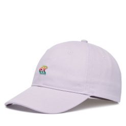 Czapka z daszkiem Calvin Klein. Fioletowe czapki z daszkiem Calvin Klein, bez wzorów. Za 169.99 zł.