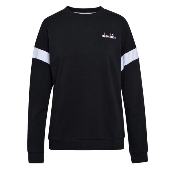 Bluza damska DIADORA L.SWEATSHIRT CREW SPOTLIGHT. Czarne bluzy Diadora, l, bez wzorów, bez kaptura. Za 79.99 zł.