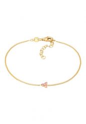 Elli Bransoletka Damska Łańcuszek Szklane Kryształy Szlif Xilion Rose 925 Sterling Silver 16 cm Bransoletki 1 ct Damski. Czerwone bransoletki Elli, srebrne. Za 203.99 zł.
