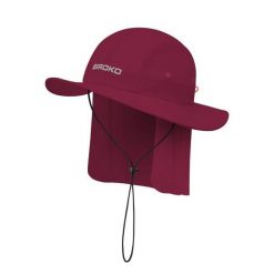 Turystyczny kapelusz przeciwsłoneczny Trekking Siroko Tatra Maroon. Brązowe kapelusze SIROKO, bez wzorów, z materiału. Za 105.00 zł.