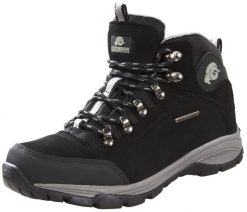 Damskie buty trekkingowe i turystyczne zamszowe. Szare buty trekkingowe GUGGEN MOUNTAIN, z materiału, bez zapięcia. Za 408.61 zł.