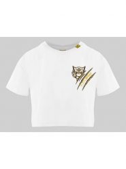Plein Sport Koszulka w kolorze białym rozmiar: XS. Białe t-shirty sportowe Plein Sport, xs, bez wzorów, z bawełny, bez ramiączek. Za 158.84 zł.