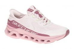 Buty do chodzenia damskie Skechers Glide Step Altus. Czerwone buty treningowe Skechers, bez wzorów, z materiału, bez zapięcia, trekkingowe. Za 632.00 zł.