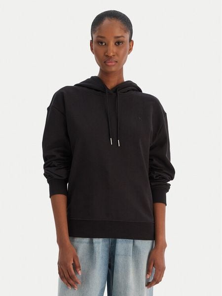 Calvin Klein Jeans Bluza Ls Monogram Terry Po LV047C224G Czarny Regular Fit. Czarne bluzy Calvin Klein Jeans, xl, bez wzorów, z bawełny, bez kaptura. Za 409.99 zł.