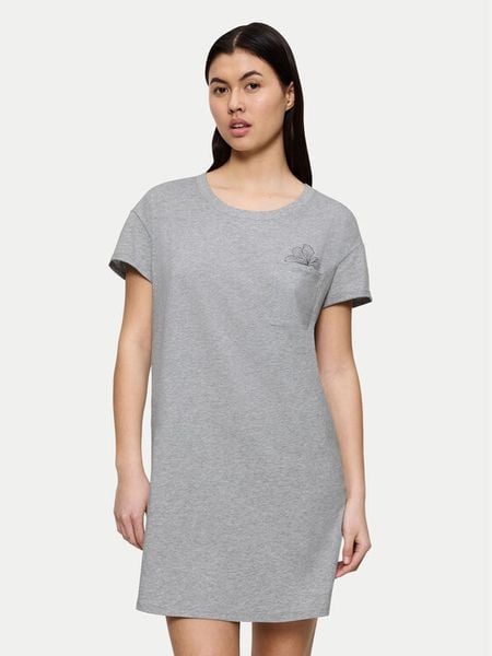 Triumph Koszula nocna 10225066 Szary Regular Fit. Szare koszule nocne Triumph, bez wzorów, z bawełny, bez ramiączek. Za 89.99 zł.