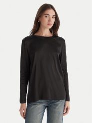 ViCOLO Bluzka TF0244 Czarny Regular Fit. Czarne bluzki ViCOLO, xl, bez wzorów, z wiskozy, bez kołnierzyka, bez ramiączek. Za 219.99 zł.