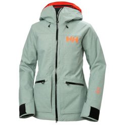 Damska kurtka narciarska Helly Hansen Powderqueen 3.0. Brązowe kurtki narciarskie Helly Hansen, na zimę, bez wzorów, bez kaptura, narciarskie. W wyprzedaży za 1,442.45 zł.